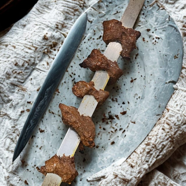SKEWER STEAK FILET MIGNON KABOB.