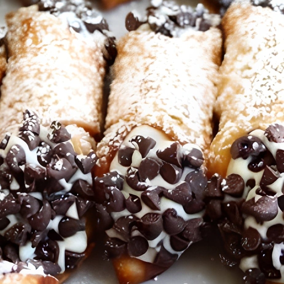 (2 PCS) CHOCOLATE RICOTTA CANOLLI'S.