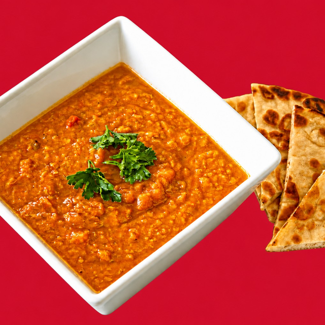 *FINALLY BACK FOR THE SEASON* OUR FAMOUS SPICY LENTIL SOUP + PITA.