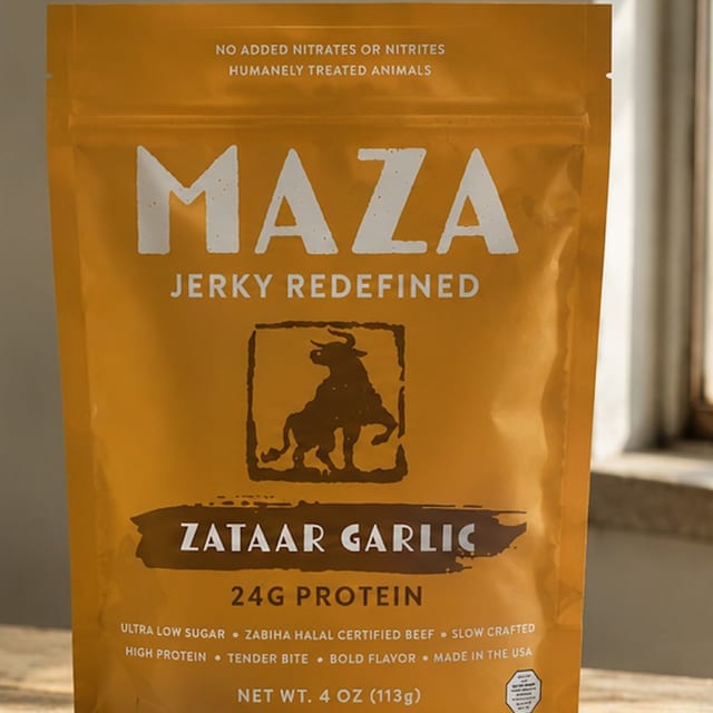 MAZA JERKY - ZAATAR GARLIC.