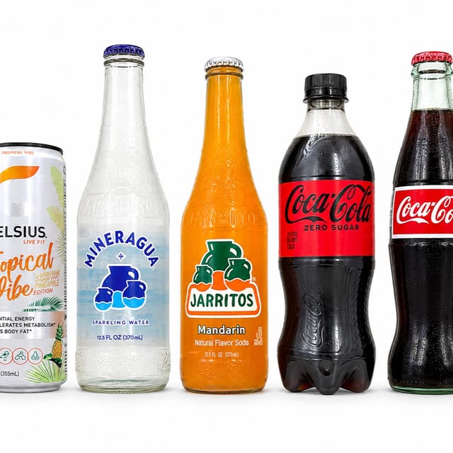 BOTTLED OR CANNED DRINKS.