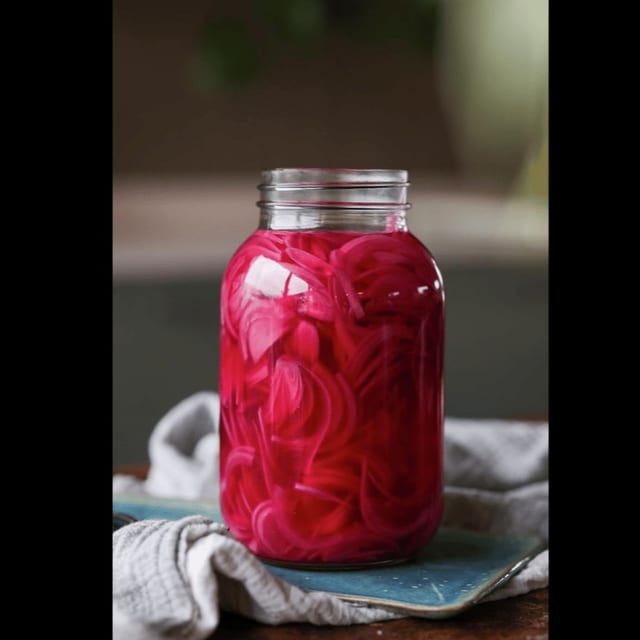 PICKLED RED ONIONS 8OZ.